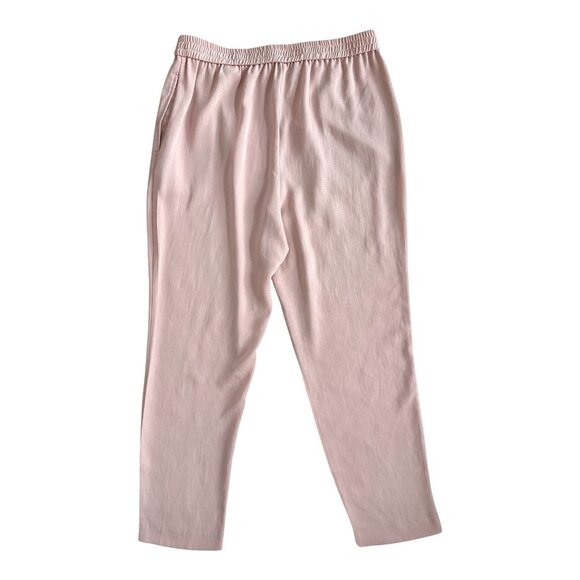 ZARA Pink Pleated Drawstring Pull-On Pants Women’s Size M NWOT Lightweight Pants - Picture 4 of 7